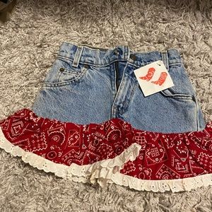Girls Levi’s jean skirt
